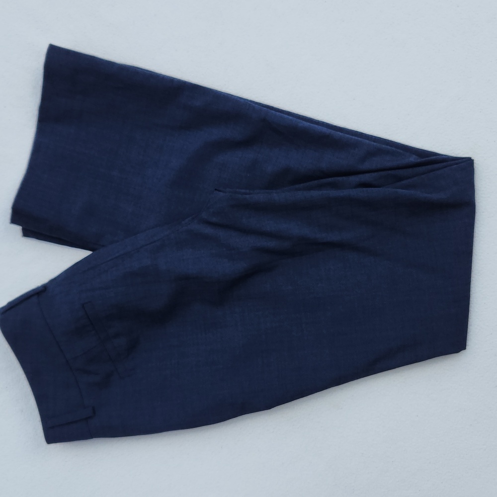 Banana Republic The Martin Fit Wool Trousers - Navy Blue Sz 0